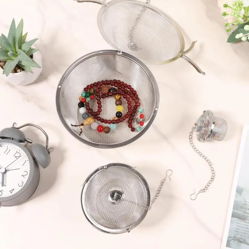 〔YY110〕Stainless Steel Jewelry Cleaner Basket With Lock And Hook Jewelry Steam Cleaner Solution For Ultrasonic Machine