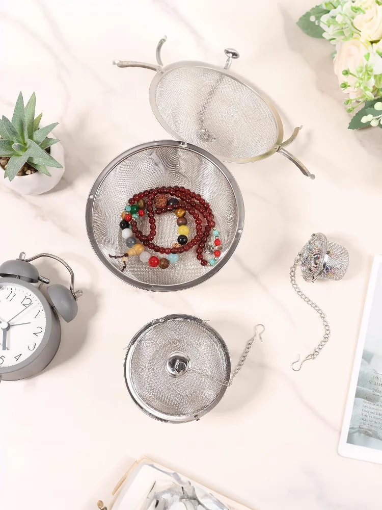 〔YY110〕Stainless Steel Jewelry Cleaner Basket With Lock And Hook Jewelry Steam Cleaner Solution For Ultrasonic Machine