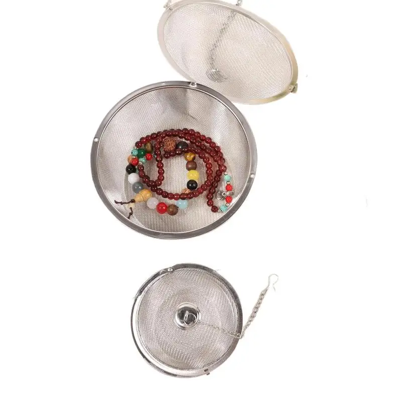 〔YY110〕Stainless Steel Jewelry Cleaner Basket With Lock And Hook Jewelry Steam Cleaner Solution For Ultrasonic Machine