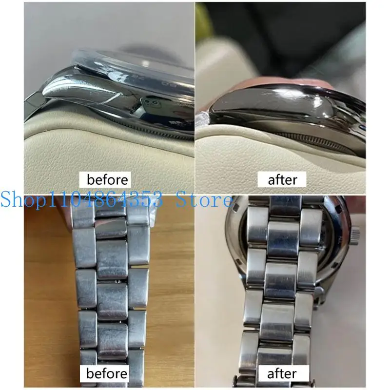 Portable Watch Polishing Cloth Durable Scratches and Oxidation Repair Cloth Cleans for Watch Collector Jewelry Enthusias