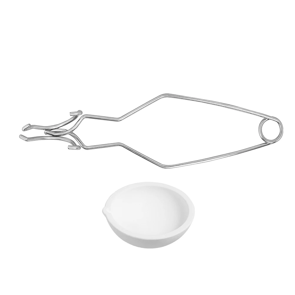 1 set Crucible Set Pot Melting Metal Smelting Tool Dishes Quartz Silver Casting Supplies Furnace Clamp Jewelry Making Practical