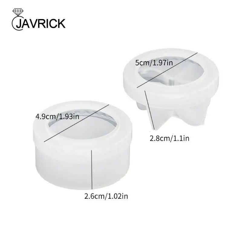 Silicone Mold Bowknot Jewelry Box Molds with Lid Cup Molds Home Decors