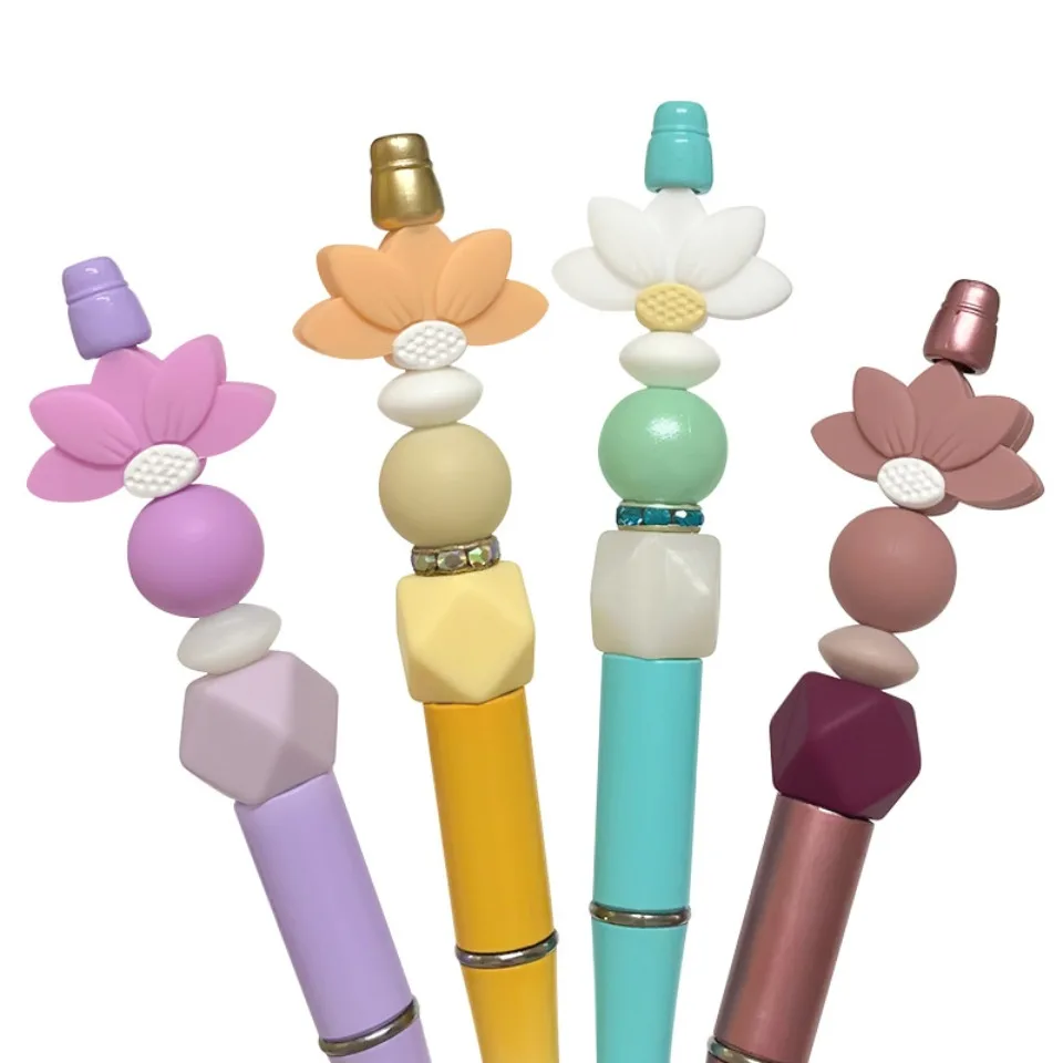 20pcs New Silicone Focal Beads Food Grade Silicone Teether Beads DIY Pacifier Chain Jewelry Accessories Focus Beads Wholesale