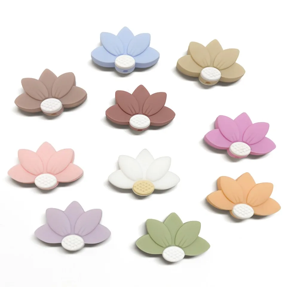 20pcs New Silicone Focal Beads Food Grade Silicone Teether Beads DIY Pacifier Chain Jewelry Accessories Focus Beads Wholesale
