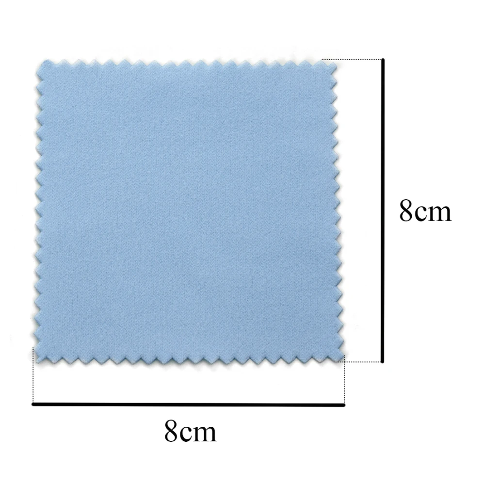 10*6.3cm/8*8cm/8*6cm 50pcs Silver Clean Polishing Cloth Soft Clean Wipe Wiping Cloth For Necklaces Rings Jewelry Clean Tool