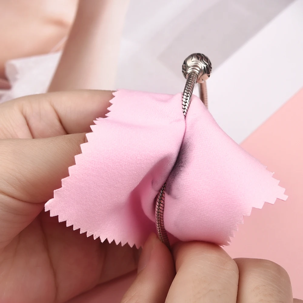 10*6.3cm/8*8cm/8*6cm 50pcs Silver Clean Polishing Cloth Soft Clean Wipe Wiping Cloth For Necklaces Rings Jewelry Clean Tool
