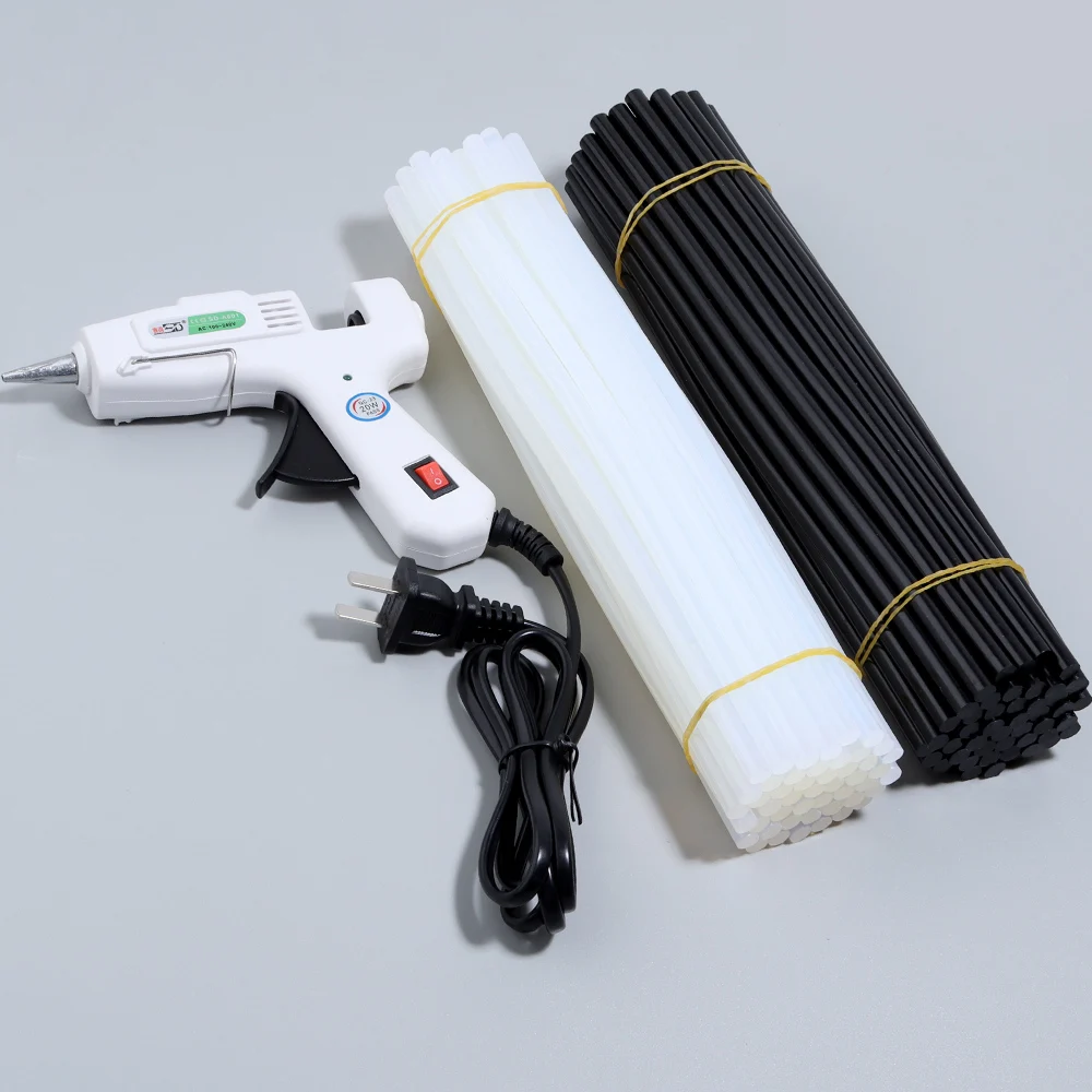 SAUVOO 20W White Hot Melt Glue Gun Household Industrial Mini Guns Electric Heat Temperature Repair Tool With 7mm Glue Sticks
