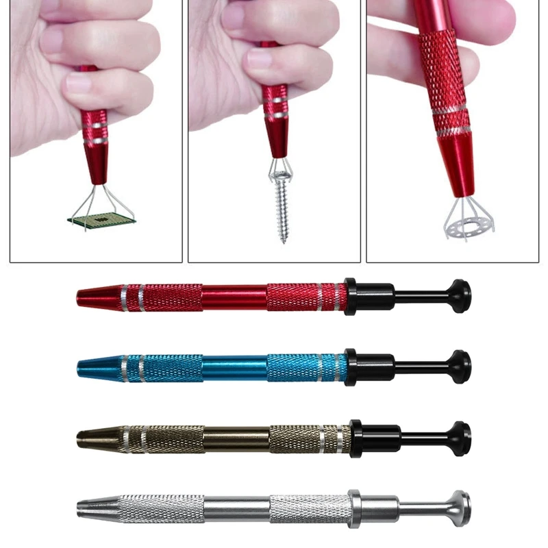 1 Pc 4 Claws Tweezer Jewelry Holder Gems Parts Screws Pick-up Tools Grabber Catcher Jewelry Clip 4 Prongs Tweezer