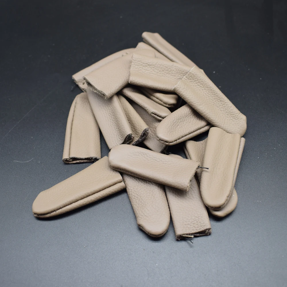 10pcs Leather Finger Cots Cover Protection For Jewelry Making DIY Craft Tool