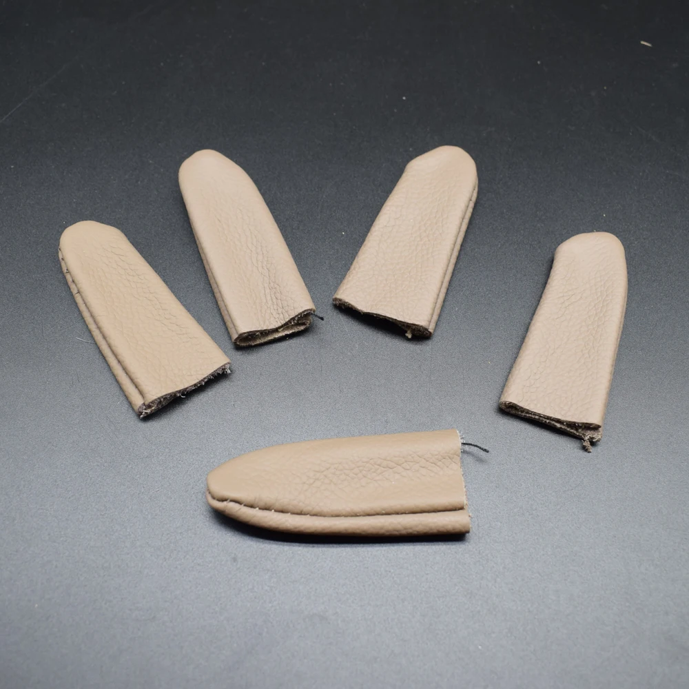 10pcs Leather Finger Cots Cover Protection For Jewelry Making DIY Craft Tool