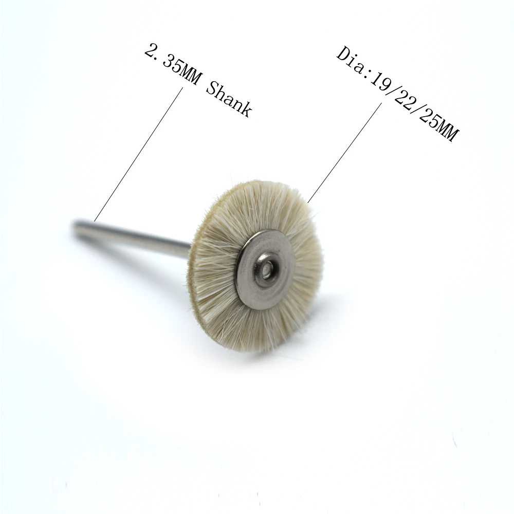 50PCS 19/22/25MM Jewelry Polishing Wheel 2.35MM Shank Metal Polishing Brush Dremel Accessories Rotary Tools Polishing Pads