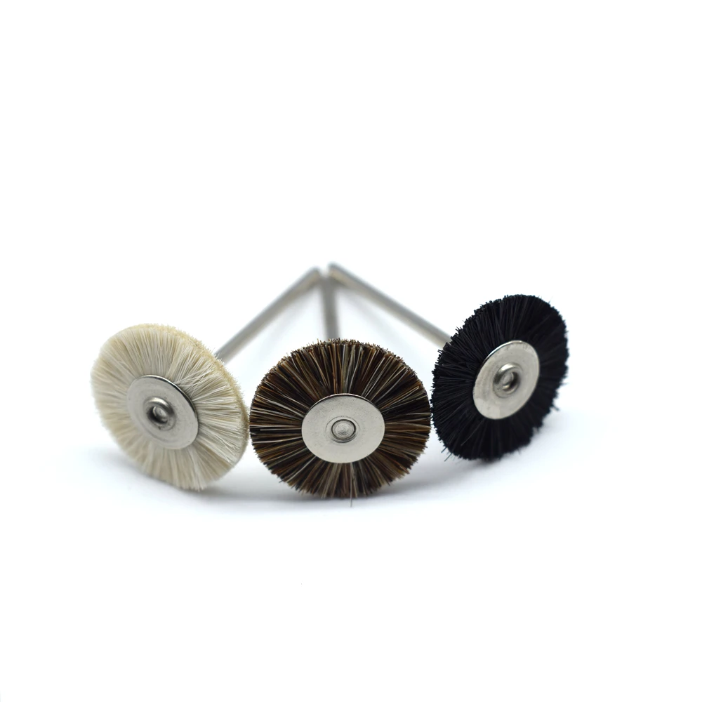 50PCS 19/22/25MM Jewelry Polishing Wheel 2.35MM Shank Metal Polishing Brush Dremel Accessories Rotary Tools Polishing Pads