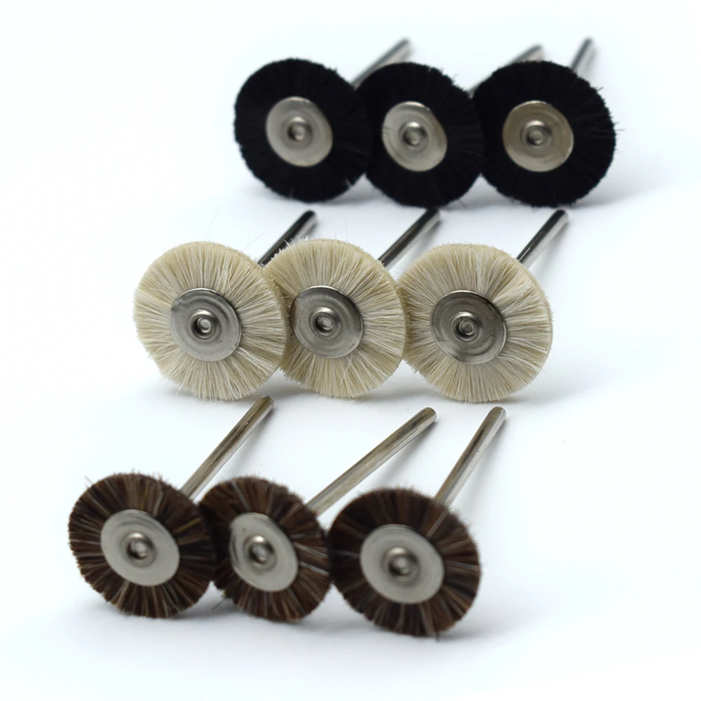 50PCS 19/22/25MM Jewelry Polishing Wheel 2.35MM Shank Metal Polishing Brush Dremel Accessories Rotary Tools Polishing Pads
