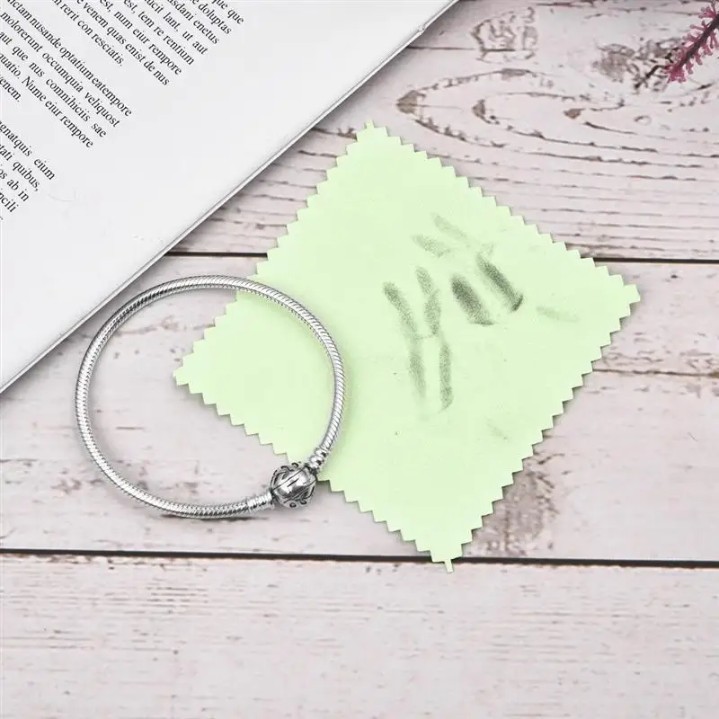 10pcs 50pcs 8x8cm Sterling Silver Color Cleaning Cloth Polishing Cloth Soft Clean Wipe Wiping Cloth Of Silver Gold Jewelry Tools