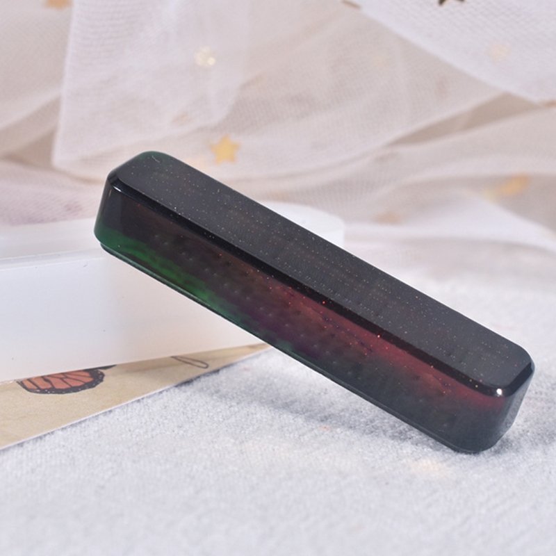 DIY Crafts Long Strip Necklace Epoxy Resin Mold Pendants Keychain Silicone Mould Handicrafts Mold Wholesale