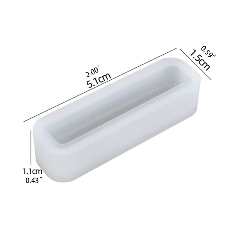 DIY Crafts Long Strip Necklace Epoxy Resin Mold Pendants Keychain Silicone Mould Handicrafts Mold Wholesale