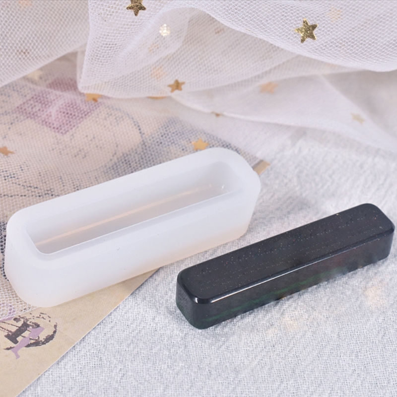 DIY Crafts Long Strip Necklace Epoxy Resin Mold Pendants Keychain Silicone Mould Handicrafts Mold Wholesale