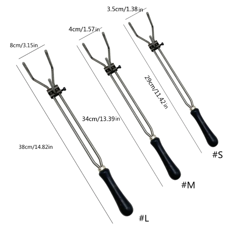 Crucible Tongs Steel Crucible Tong Gold Melting Furnace Holder Clamp for Casting