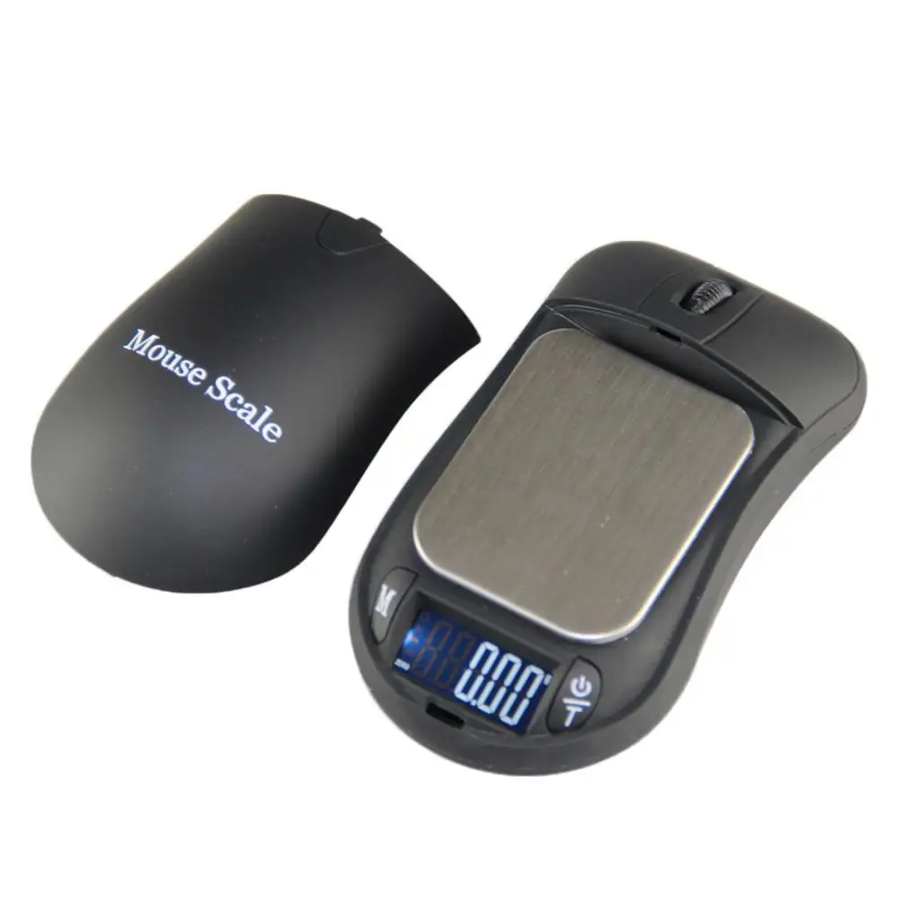 200g/0.01g LCD Display Jewelry Scale Pocket Creative Mouse Shape Digital Weight Balance Food Kitchen Scale