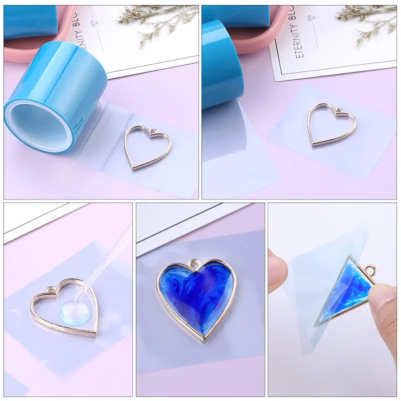 Resin Tapes for Jewelry, Seamless Sticky Paper Tape for Epoxy Resin Molding Traceless Tape for Arts & Crafts Making River Tables
