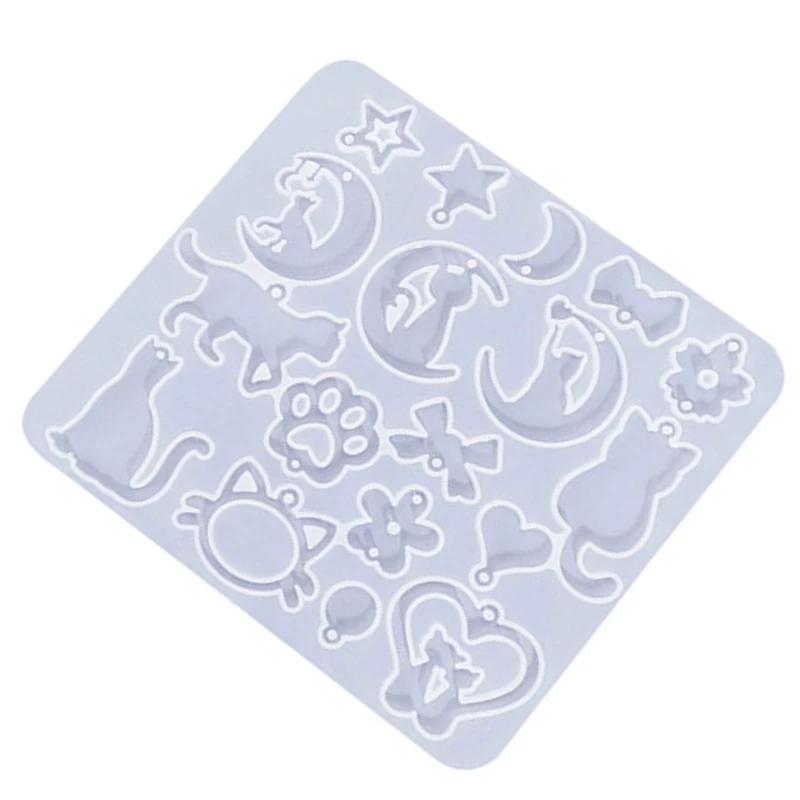Animal Series Silicone Mold DIY Crystal Earring Pendant Mould Rabbit Keychain Molds Epoxy Resin Jewelry Making Mould