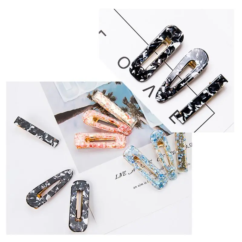 DIY Crafts Resin Silicone Epoxy Mold Hair Clip Barrette Mould Epoxy Resin Jewelry Casting