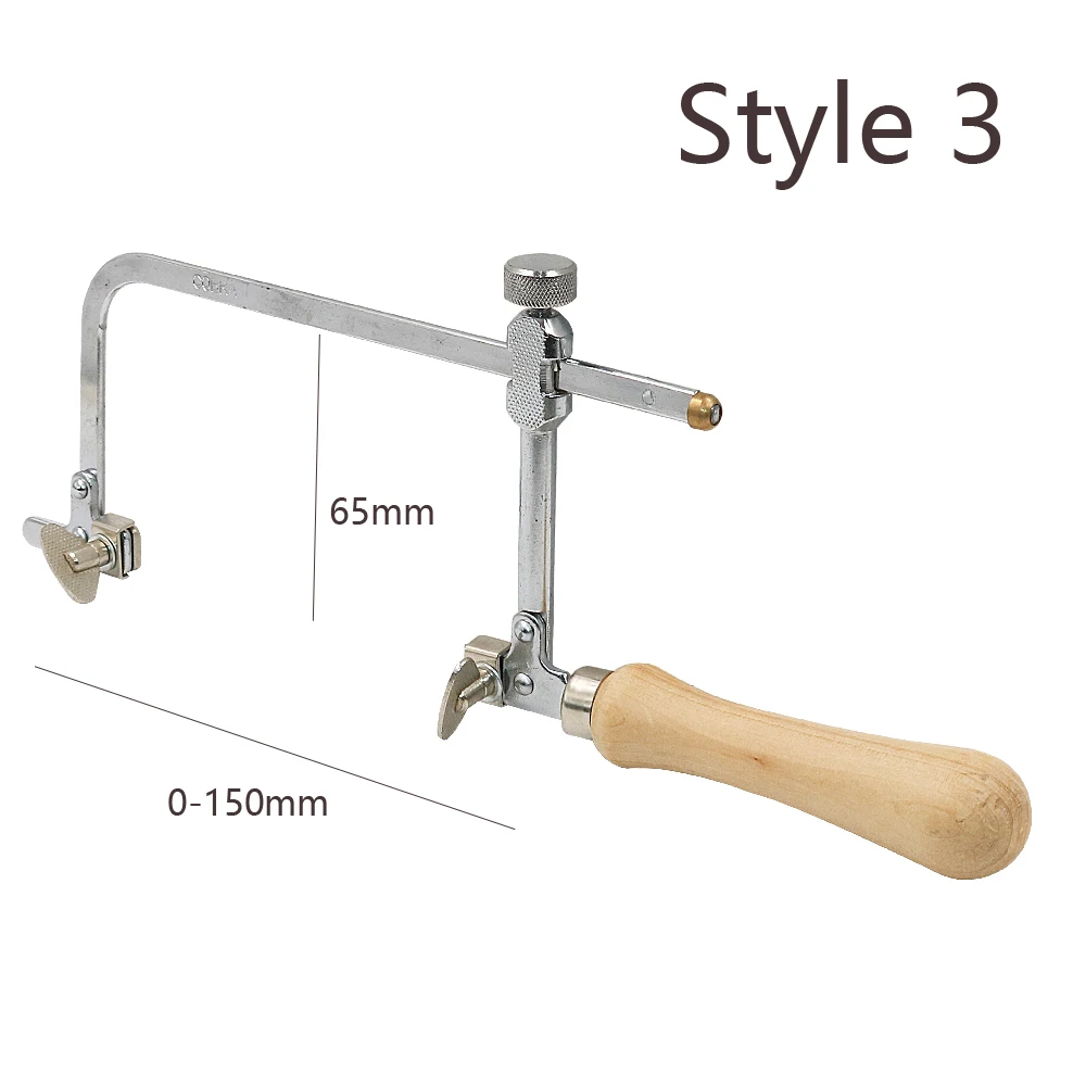 NIUPIKA Professional Saw Bow Wooden Handle with 12Pcs saw blade Jewelry Saw Frame Hand Tools Jeweler'S Saw Frame