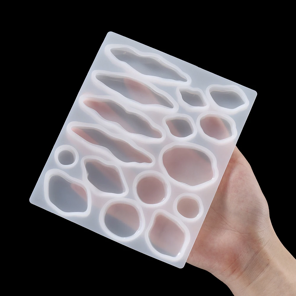 Hairpin Silicone Molds for DIY Jewelry Making Tools UV Resin Crafts Geometric Multi Shape Hair Accessories Epoxy Resin Mold