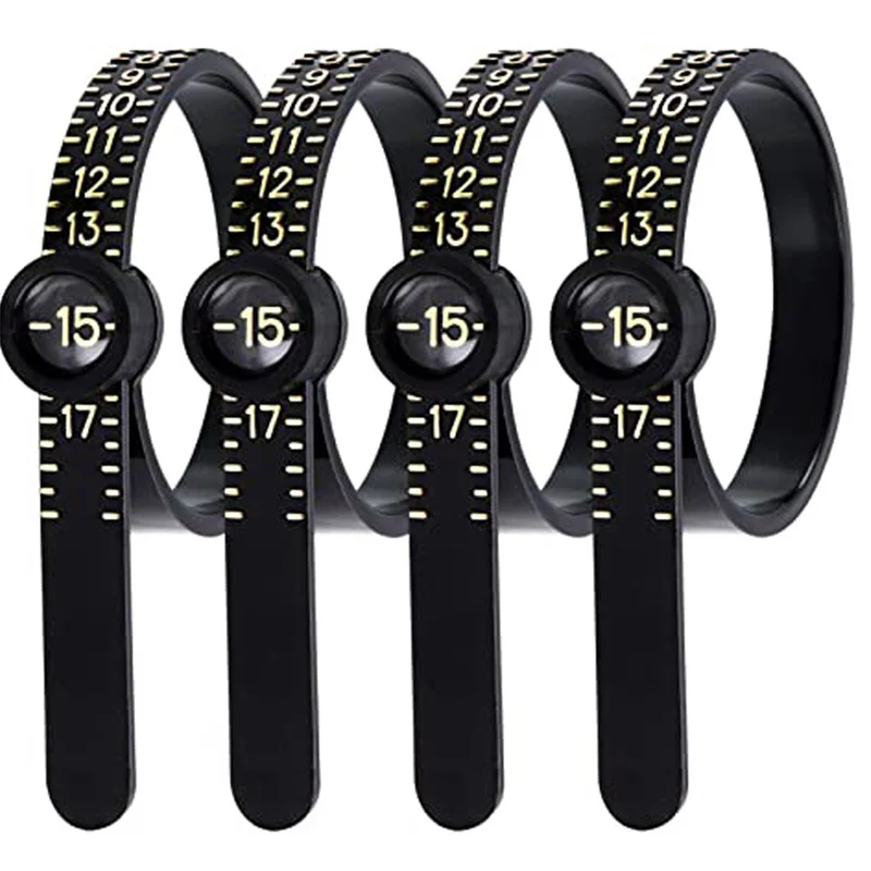 Professional Ring Size Measurement Tool Magnifying Glass Ring Measuring Tape Ring Sizers Fashion Jewelry Measuring Tools