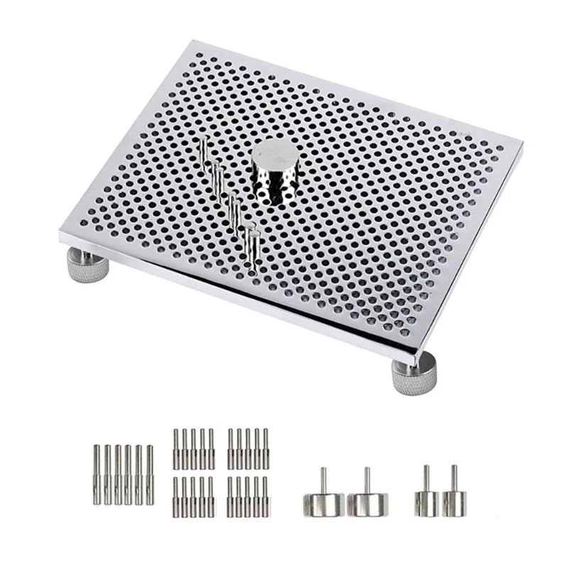 JU64 Aluminum Wire Jig Complete Jewelry Making Tool Set Practical Wire Looping Wire Bending Board for DIY Jewelry