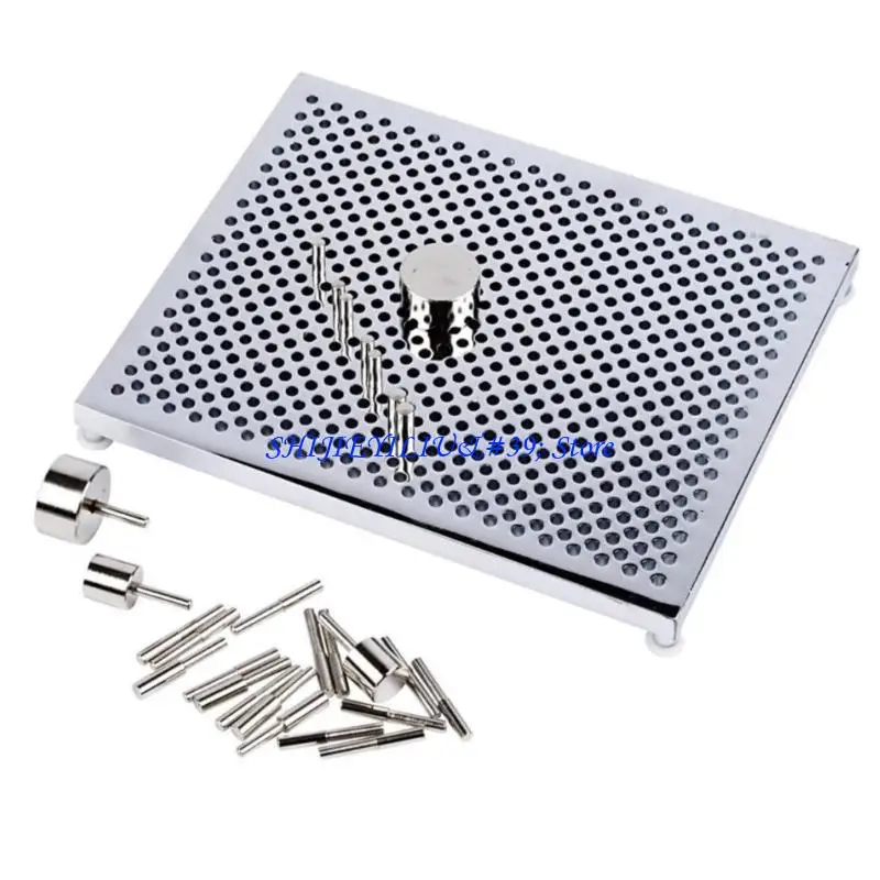 JU64 Aluminum Wire Jig Complete Jewelry Making Tool Set Practical Wire Looping Wire Bending Board for DIY Jewelry
