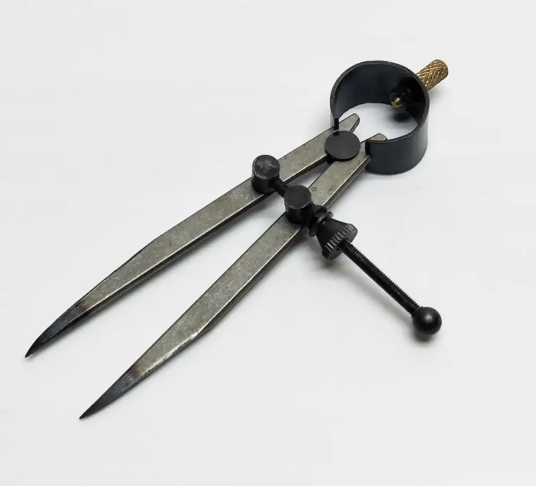 Jewelry Angle Measuring Compass Divider Adjustable Center Wheel Jewelry Craft Marking Making Processing Tools Accessories 11.5cm