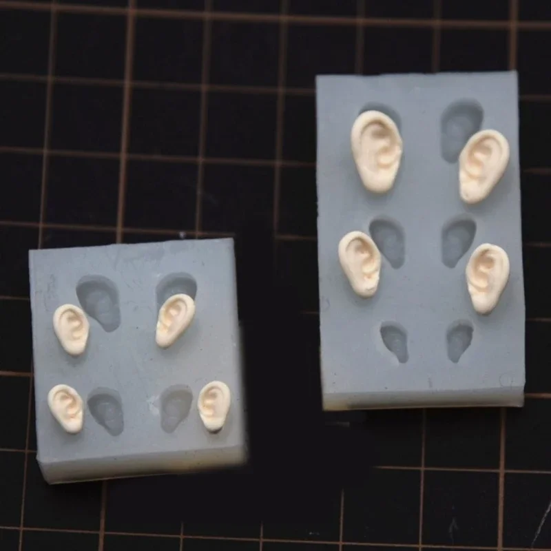 Universal Use Ear Silicone Mould Pottery Clay Ear DIY Light Clay Molds