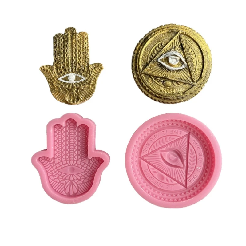 Hand of Fatima Eye of God Silicone Mold Handmade Candle Cake Soap Mould Aromatherapy Plaster Making DIY Resin Epoxy Mold
