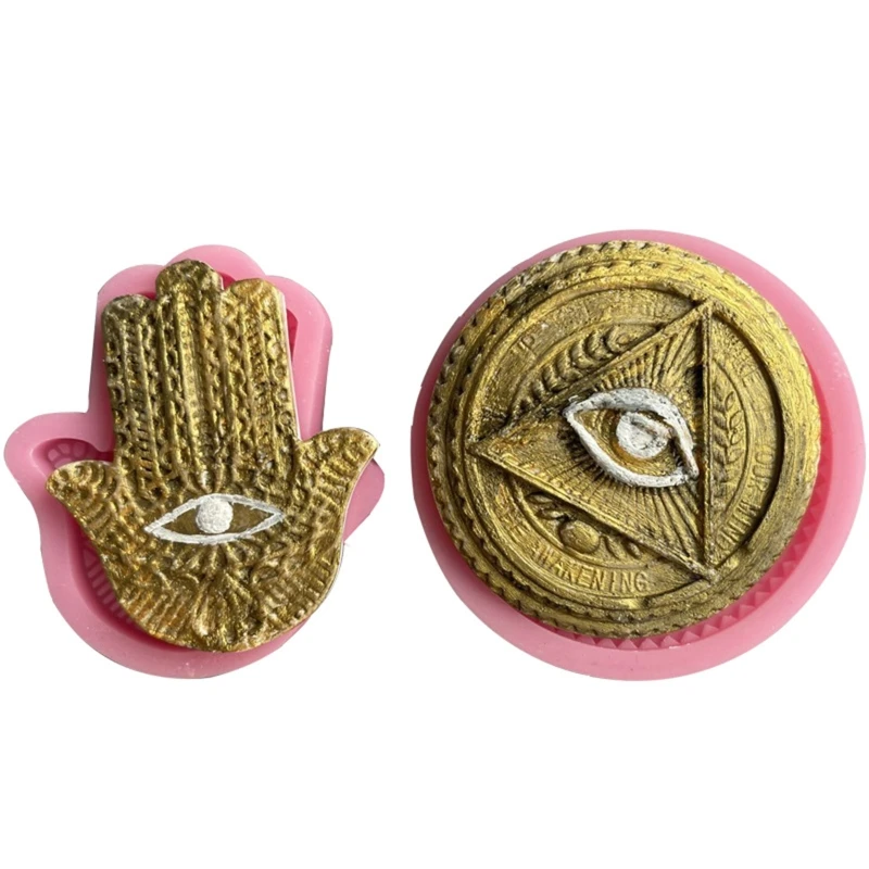 Hand of Fatima Eye of God Silicone Mold Handmade Candle Cake Soap Mould Aromatherapy Plaster Making DIY Resin Epoxy Mold