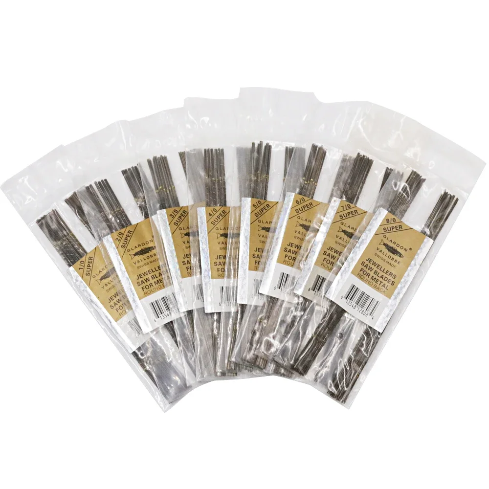 Super 144 Pcs/Bag Glardon Vallorbe Saw Blades Jewellers Metal Bow Saw Cutters Blades Jewel Tools