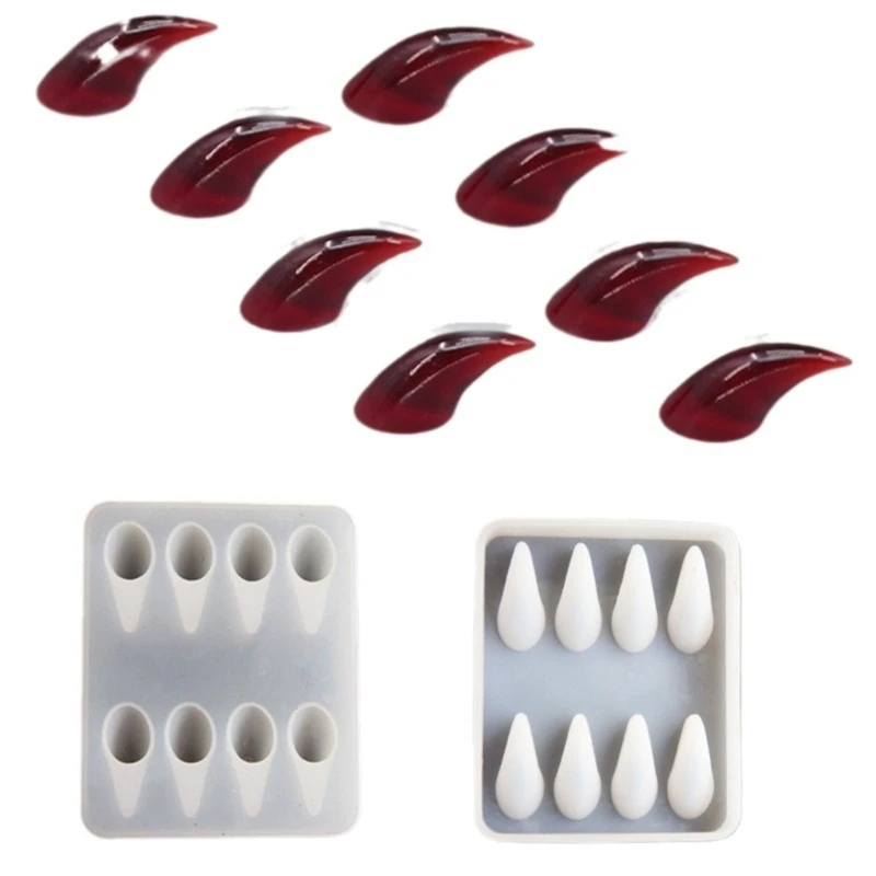Sturdy Silicone Mold for Crafting Unique Devil Horns and Claw Designs Portable for Craft Projects Supplies