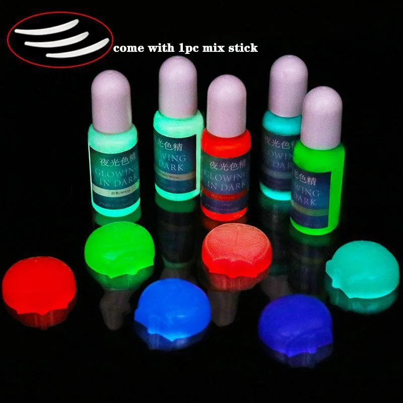 24 color Epoxy UV Resin Coloring Dye Pigment Glowing in dark AB Crystal Drop Glue hand-made DIY material pigment for jewelry ma