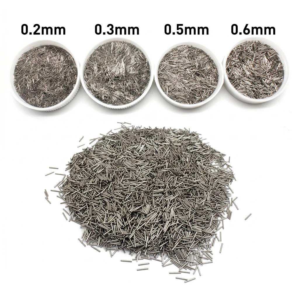200g Magnetic Polishing Pins Anti-Rust 304 Stainless Steel Tumbling Media for Jewelry Finishing Metal Surface Deburring Cleaner