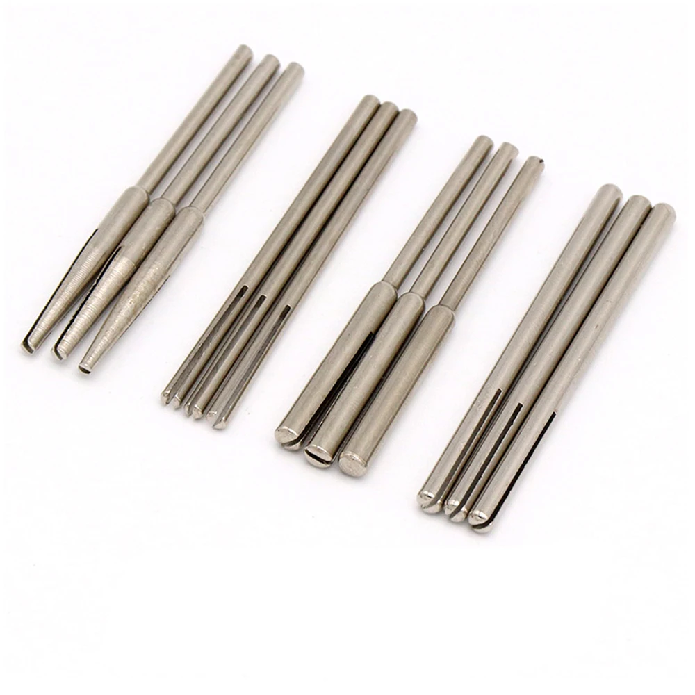Sandpaper Clamp Rod Sandpaper Clamp Split Mandrels Sandpaper Connecting Rod Fixing Tools 2.35mm/3mm Shank for Rotary Polishing