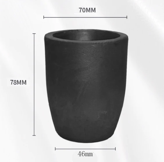 Metal Crucibles Black Cup Furnace Torch Melting Casting Refining Gold Silver Copper Brass Aluminum small melt heating crucible