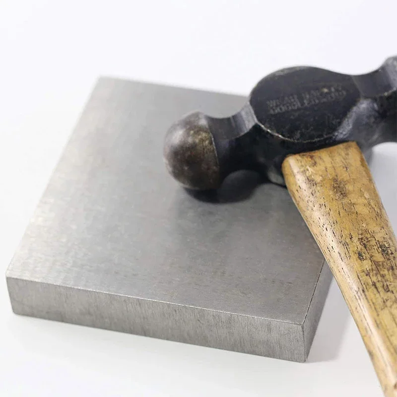 High Hardness Flat Iron Gold and Silver Processing Steel Anvil Square Pad Plate Gasket Jewelry Gold Tool Processing Equipment