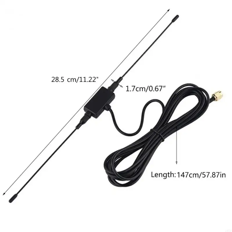 157F SMAMale Plug Horn Antenna Amplifier with 1.47Meters Line 433MHZ Antenna