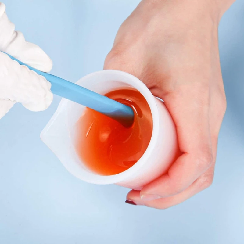 Silicone Stir Sticks Heat Resistant Cake Cream Butter Spatulas Mixing Batter Scraper Non-Stick Flexible for Epoxy DIY