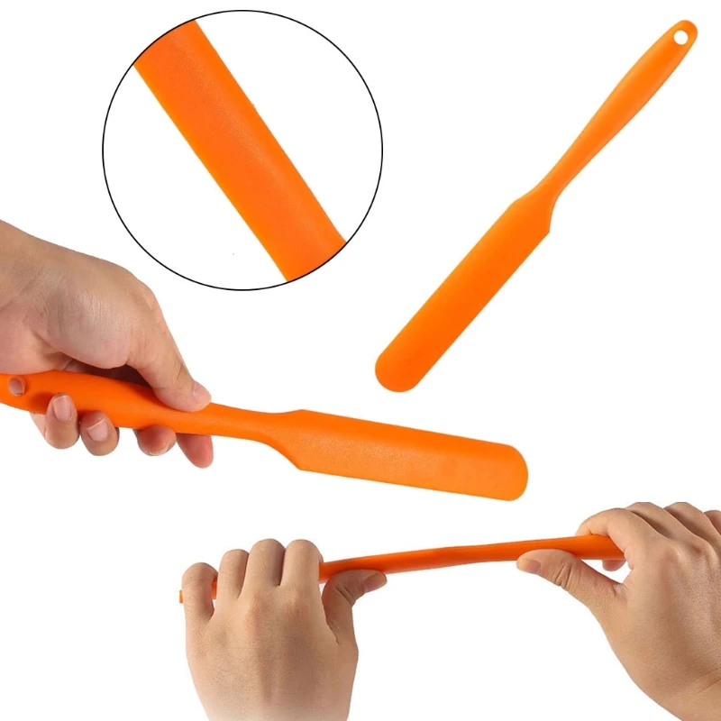 Silicone Stir Sticks Heat Resistant Cake Cream Butter Spatulas Mixing Batter Scraper Non-Stick Flexible for Epoxy DIY