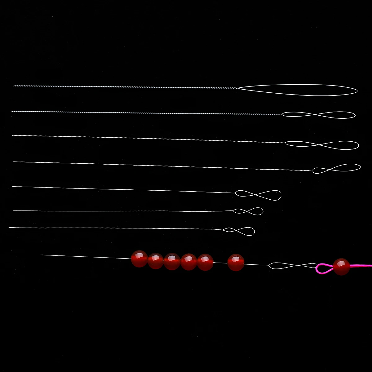 1pc 80-140mm Stainless Steel Big Eye Beading Needles Easy Thread String Cord Pins For Beads DIY Jewelry Findings Making Tools