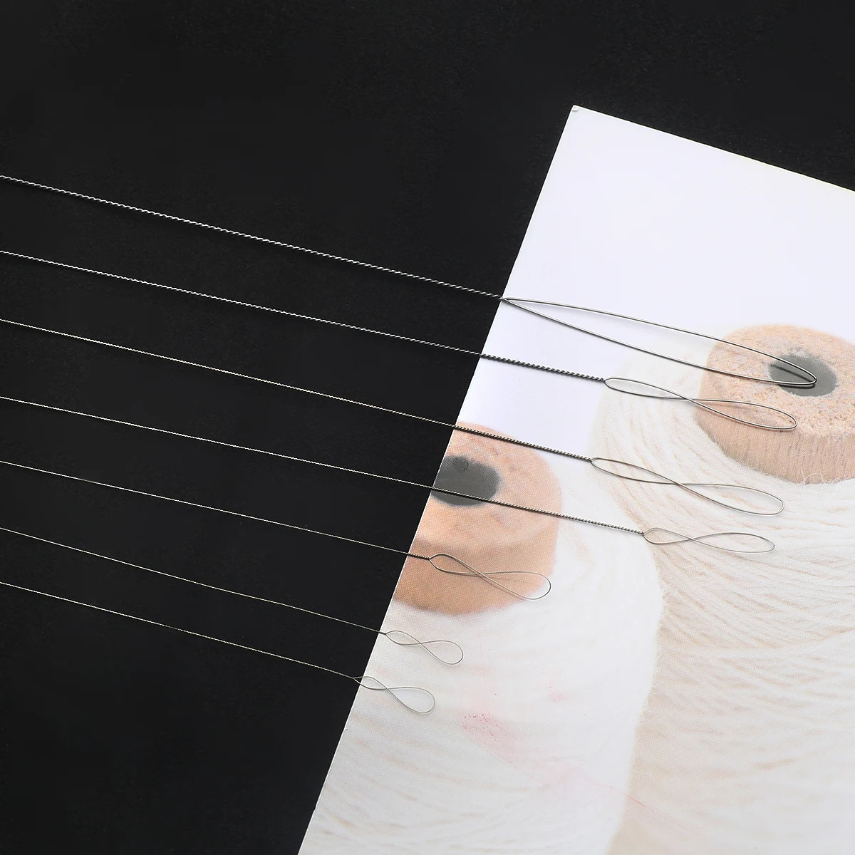 1pc 80-140mm Stainless Steel Big Eye Beading Needles Easy Thread String Cord Pins For Beads DIY Jewelry Findings Making Tools