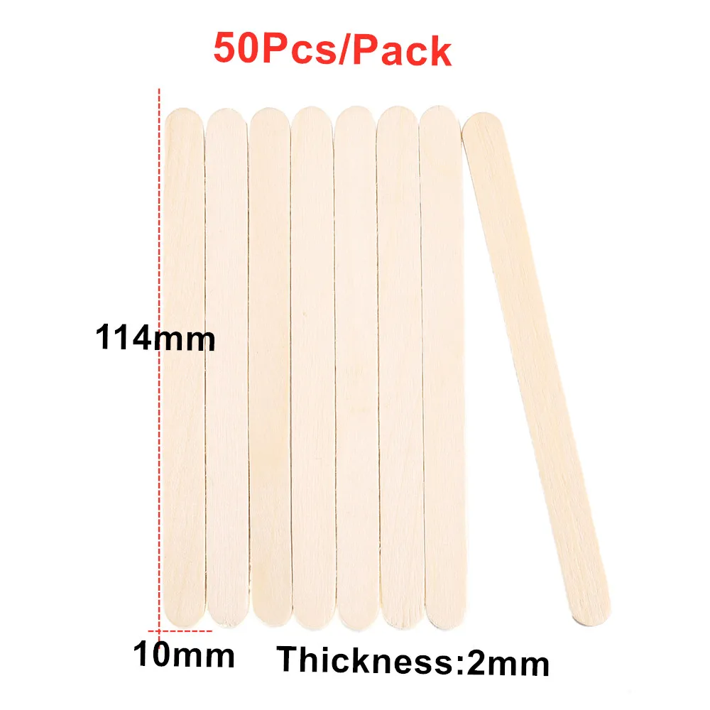 50-150 Pcs Ice Cream Popsicle Sticks Wooden Stirring Stick For Epoxy Resin Mold Jewelry Making Handmade Craft Supplies Tools