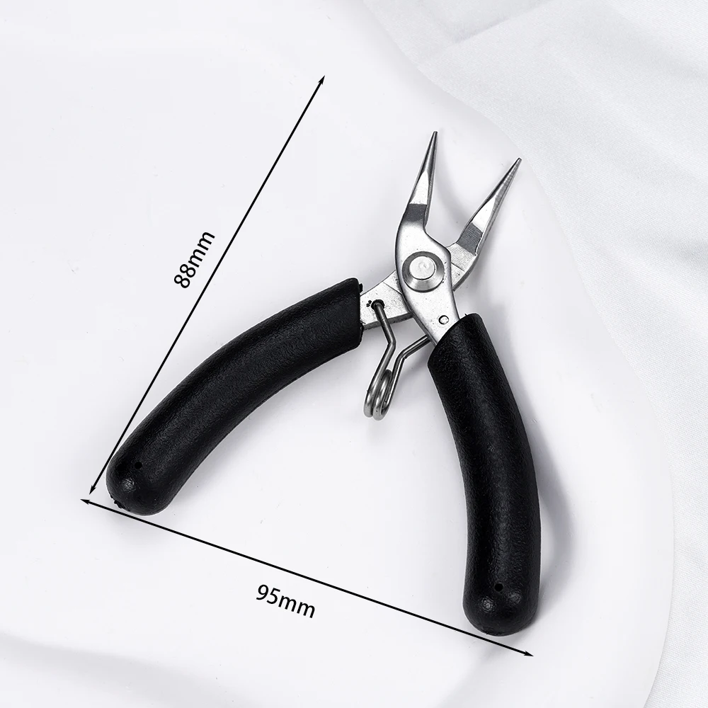 Stainless Steel Mini Jewelry Pliers Needle Nose Pliers Round Nose Pliers Wire Cutter for Jewelry Making Repair DIY Hand Tools