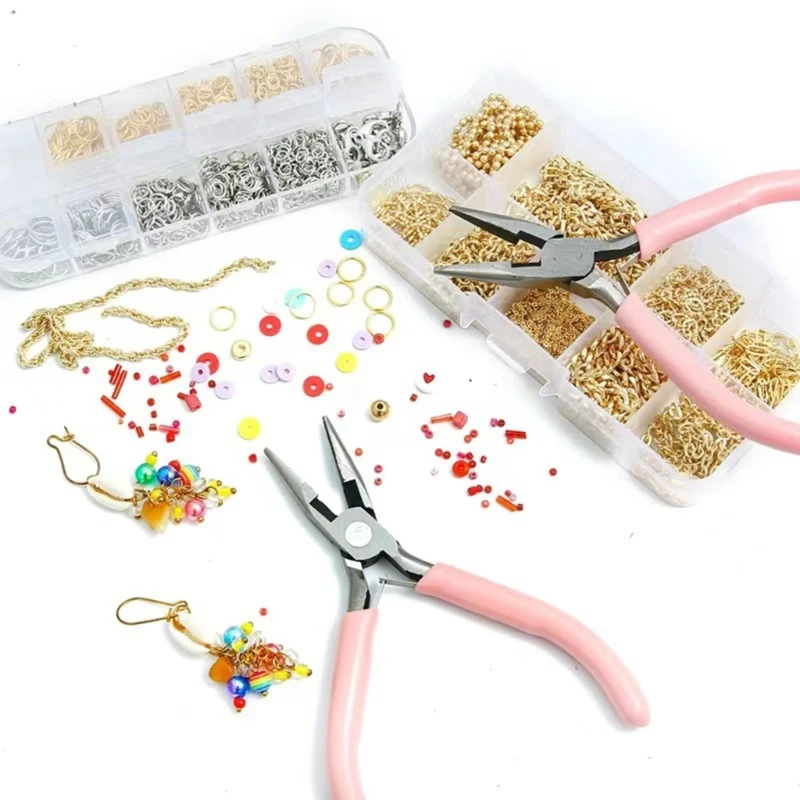 Mini Jewellery Pliers Set, 3 Pieces Jewellery Pliers Jewelry Hand Tool for DIY Beading Crafts Necklace Bracelets Making